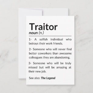 Grappige afscheidsmedewerker, collega die baan ver bedankkaart