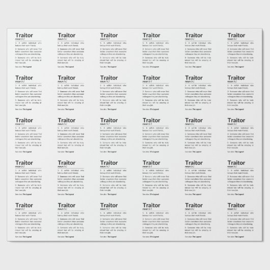 Grappige afscheidsmedewerker, collega die baan ver cadeaupapier (Vlak)