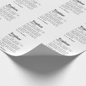 Grappige afscheidsmedewerker, collega die baan ver cadeaupapier (Hoek)