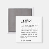 Grappige afscheidsmedewerker, collega die baan ver magneet (Voorkant / Achterkant)