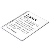 Grappige afscheidsmedewerker, collega die baan ver notitieboek (Linkerzijde)