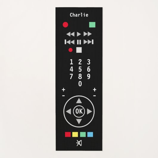 Grappige afstandsbediening TV Kleurrijk Gepersonal Yogamat (Voorkant)