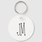 Grappige afstudeerder hardloop lint © Monogram sle Sleutelhanger (Achterkant)