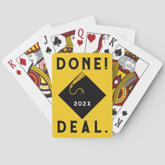 Grappige afstudeerfeestcadeaukaarten pokerkaarten (Achterkant)