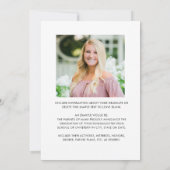 Grappige Afstudeerfoto KUS M'n KLAS VAARWEL 6 Foto Aankondiging (Achterkant)