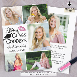 Grappige Afstudeerfoto KUS M'n KLAS VAARWEL 6 Foto Aankondiging