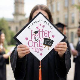 Grappige afstudeertekst Roze 'Hotter By One Degree