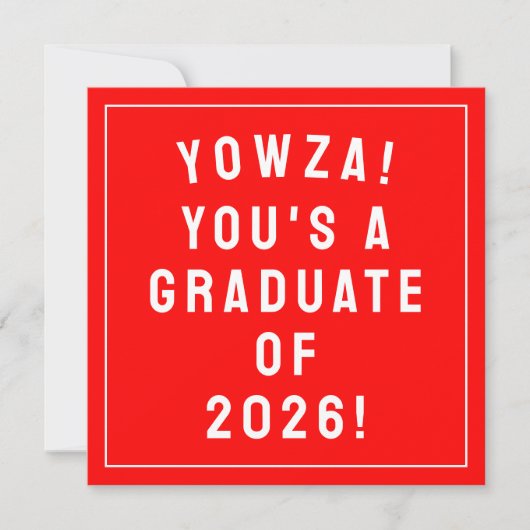 Grappige Afstuderen 2026 Kaart (Voorkant)