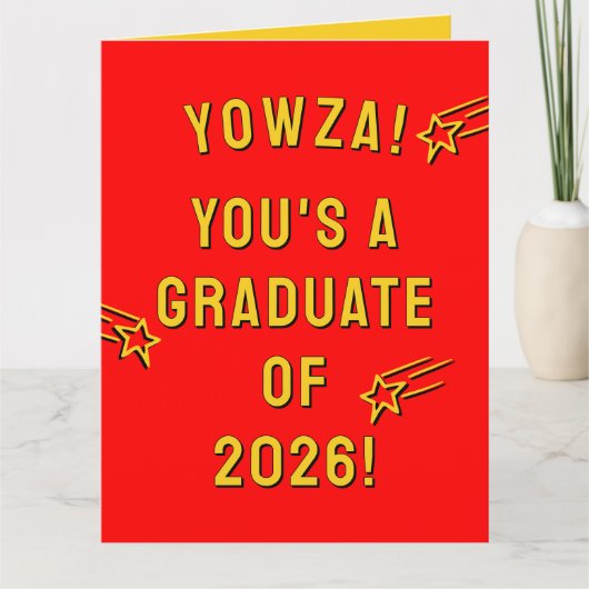 Grappige Afstuderen 2026 Kaart (Voorkant)