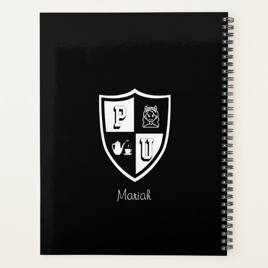 Grappige afstuderen alma mater Petty University Planner (Achterkant)