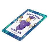 Grappige Afstuderen Cartoon voor Hem Cruise Door Magneet (Linkerzijde)