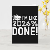 Grappige Afstuderen Cl Van 2026 Senior Ik Ben Als  Kaart (Gele Bloem)