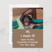 Grappige Afstuderen fotoaankondigingen Aankondigingskaart (Voorkant / Achterkant)