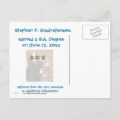 Grappige Afstuderen fotoaankondigingen Aankondigingskaart (Achterkant)