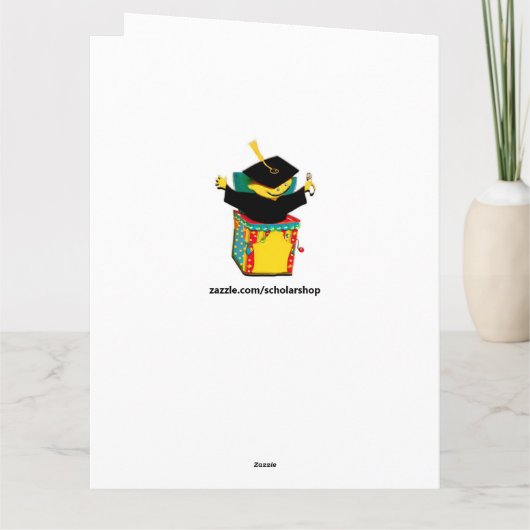 Grappige Afstuderen Kaart (Achterkant)