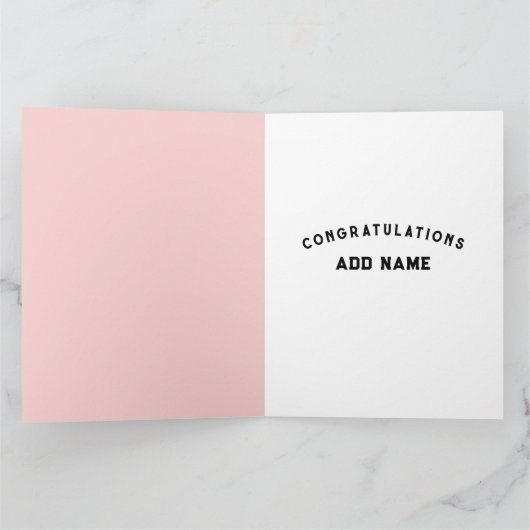 Grappige Afstuderen Kaart (Binnen)