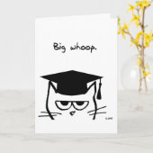 Grappige Afstuderen Kaart - De kat is niet onder d (Gele Bloem)