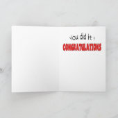 Grappige Afstuderen Kaarten: Hail the Afstuderen Kaart (Binnen)