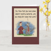 Grappige Afstuderen Kaarten: Nesting Materiaal Kaart (Gele Bloem)