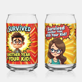 Grappige afwerking van de opvoeder blikvorm glas