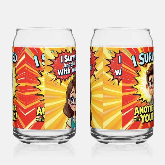 Grappige afwerking van de opvoeder blikvorm glas (Links)