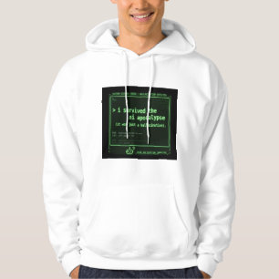 Grappige AI Apocalyps Overlevende Hallucinatie Tec Hoodie