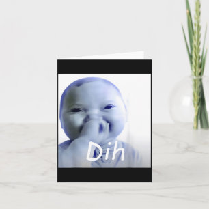 Grappige Ai Baby Dih Meme Brainrot Kaart