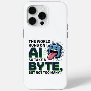 Grappige AI Byte Quote – Tech Geek Humor iPhone 15 Pro Max Hoesje