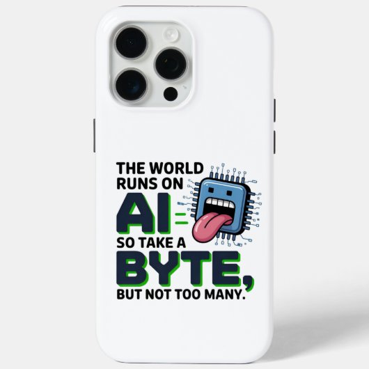 Grappige AI Byte Quote – Tech Geek Humor Case-Mate iPhone Case (Achterkant)