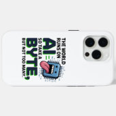 Grappige AI Byte Quote – Tech Geek Humor Case-Mate iPhone Case (Achterkant (horizontaal))