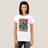 Grappige AI-codequote – programmeurshumor T-shirt (Voorkant volledig)