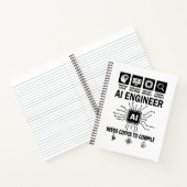 Grappige AI-ingenieur Codeur Programmeur Ontwikkel Notitieboek (Binnen)