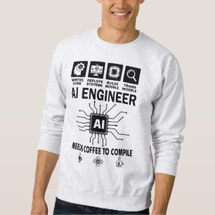 Grappige AI-ingenieur Codeur Programmeur Ontwikkel Trui