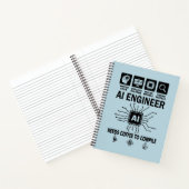 Grappige AI-ingenieur Geliefde heeft koffie nodig Notitieboek (Binnen)