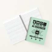 Grappige AI-ingenieur Geliefde heeft koffie nodig  Notitieboek (Binnen)