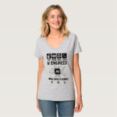 Grappige AI-ingenieur Geliefde heeft koffie nodig T-shirt (Voorkant volledig)
