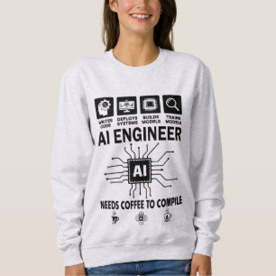 Grappige AI-ingenieur Geliefde heeft koffie nodig Trui