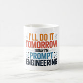 Grappige AI Prompt Engineering Geek Quote Koffiemok (Center)