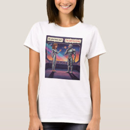 Grappige AI-romance Vrouwelijke Mens en Mannelijke T-shirt