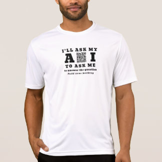Grappige AI-start-uptech – 2 QR-code aangepaste ma T-shirt
