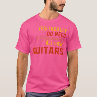 Grappige akoestische gitaar t-shirt