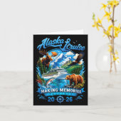 Grappige Alaska-cruise maakt herinneringen samen 2 Kaart (Gele Bloem)