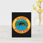 Grappige Alaska Staatsvogel Mug Kaart (Gele Bloem)
