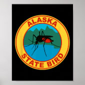 Grappige Alaska Staatsvogel Mug Poster (Voorkant)