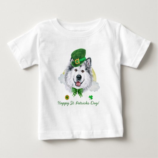 Grappige Alaskaanse Malamute Gouden St. Patrick's  (Voorkant)