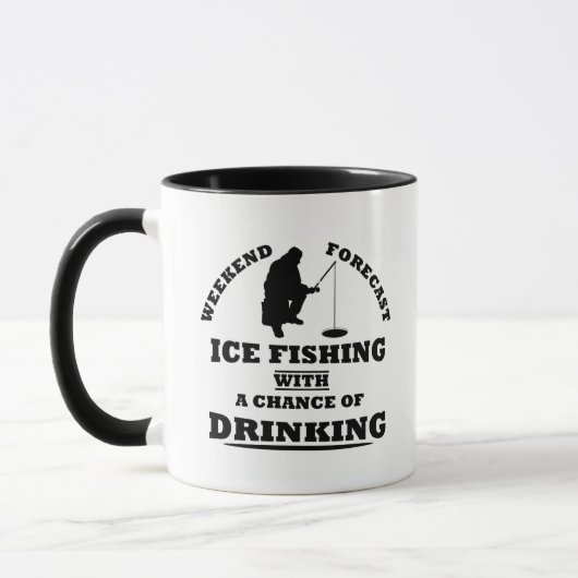 Grappige alcohol ijsvissen citaten mok (Links)