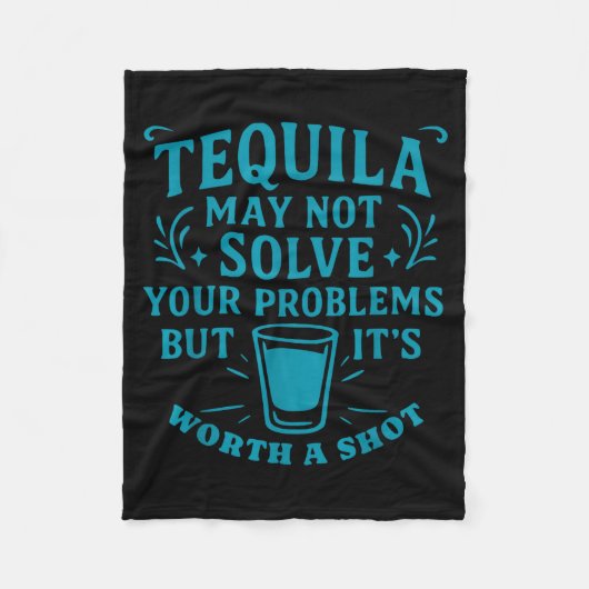 Grappige Alcohol Tequila Margarita Cadeau Cinco De Fleece Deken (Voorkant)