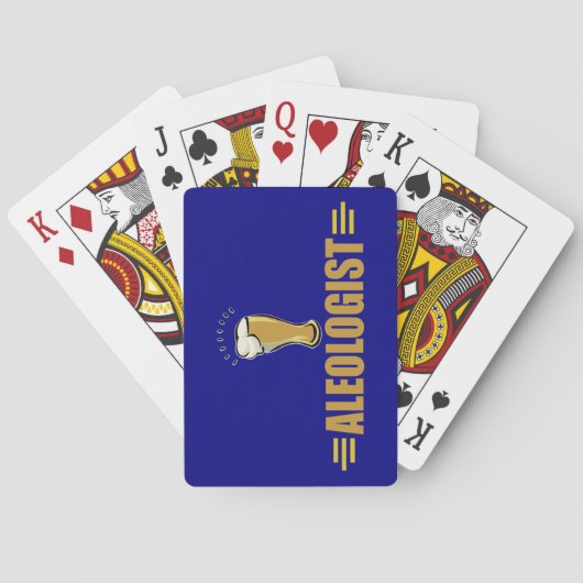 Grappige Ale- en Bierdrinker Pokerkaarten (Achterkant)