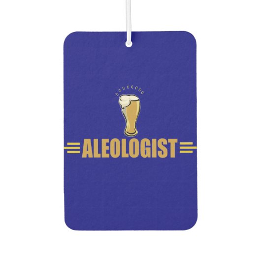 Grappige Aleoloog Beer Drinker's Luchtverfrisser (Voorkant)