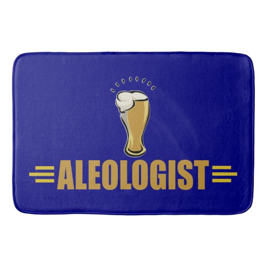 Grappige Aleoloog Bier Drinkers Badmat (Voorkant)